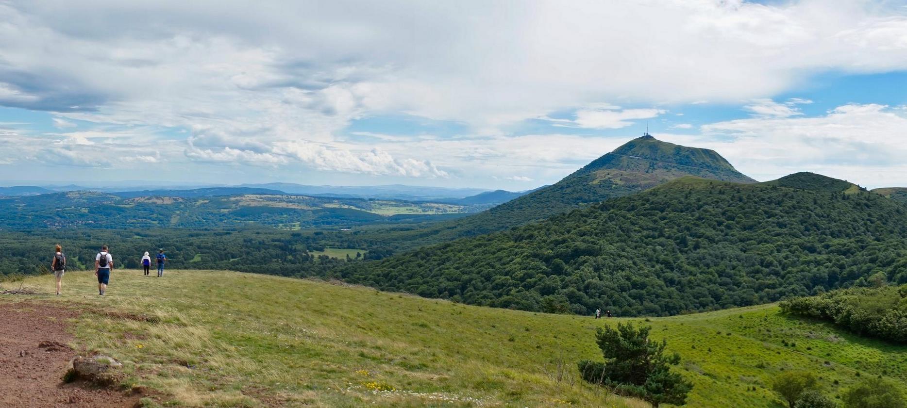 Panorama sur le Puy de Dôme