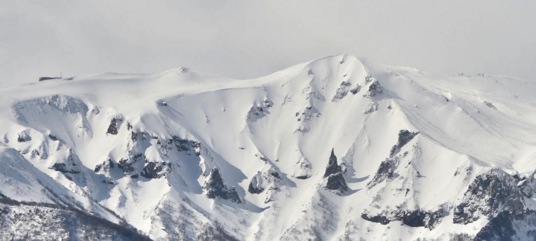 Super Besse - vue de la neige sur la montagne