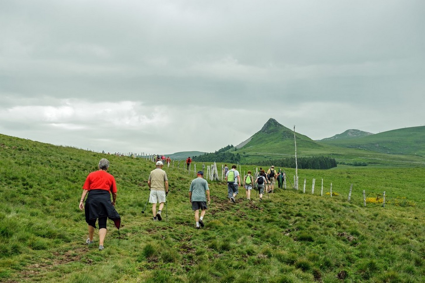 Puy de Sancy - groupe de randonneurs
