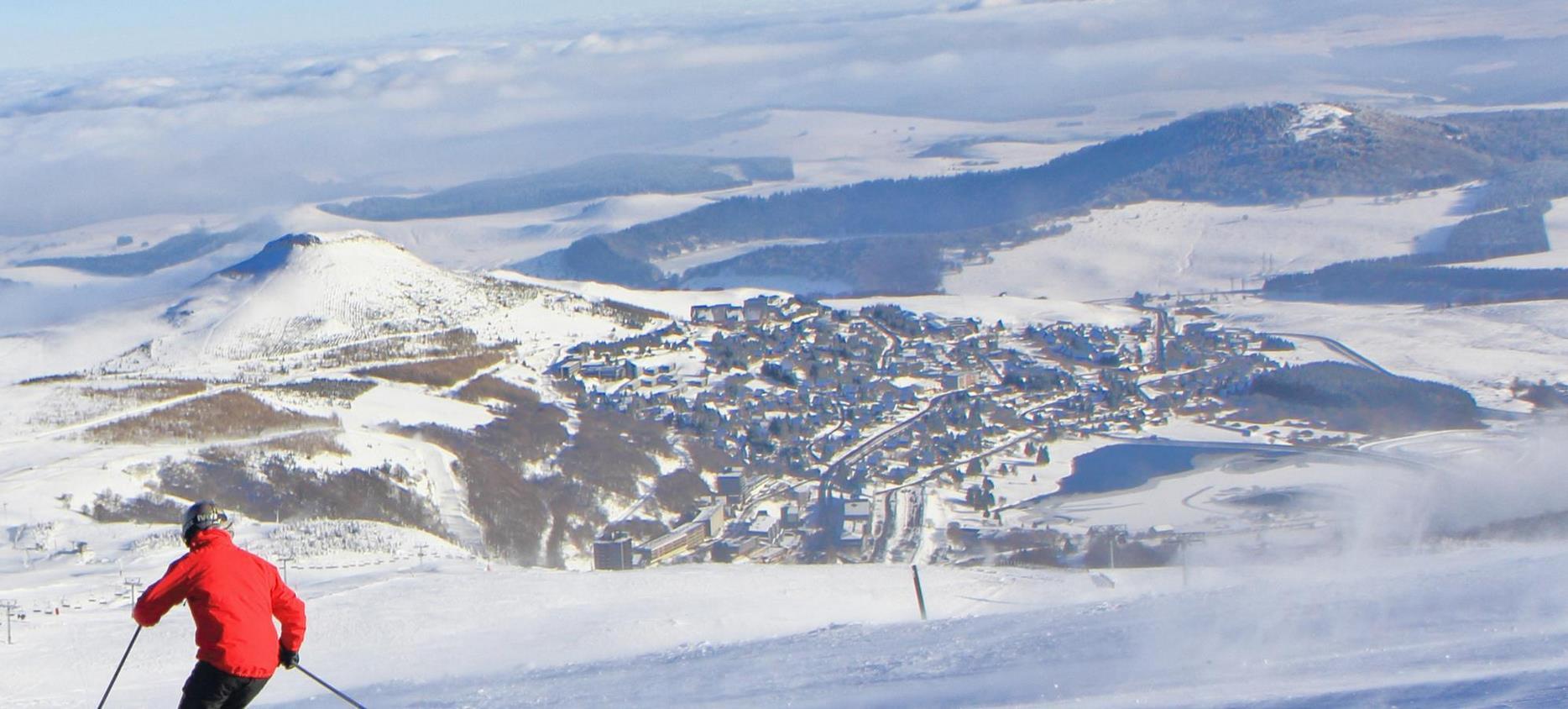 Super Besse - La station sous le neige et le soleil d'hiver