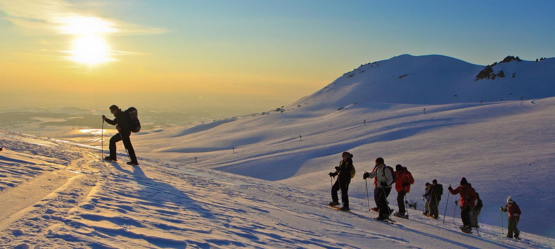 Super Besse - randonnee en raquette sur le domaine de ski de Super Besse