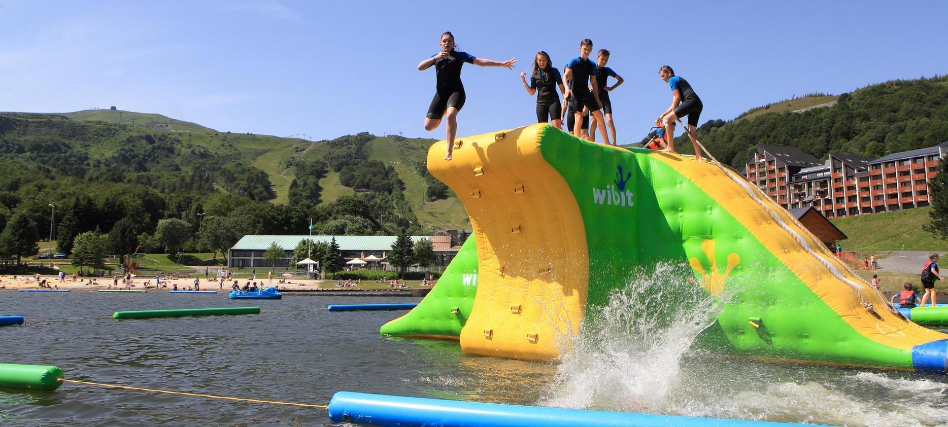 Jeux aqualudiques sur le Lac, super, lac des Hermines