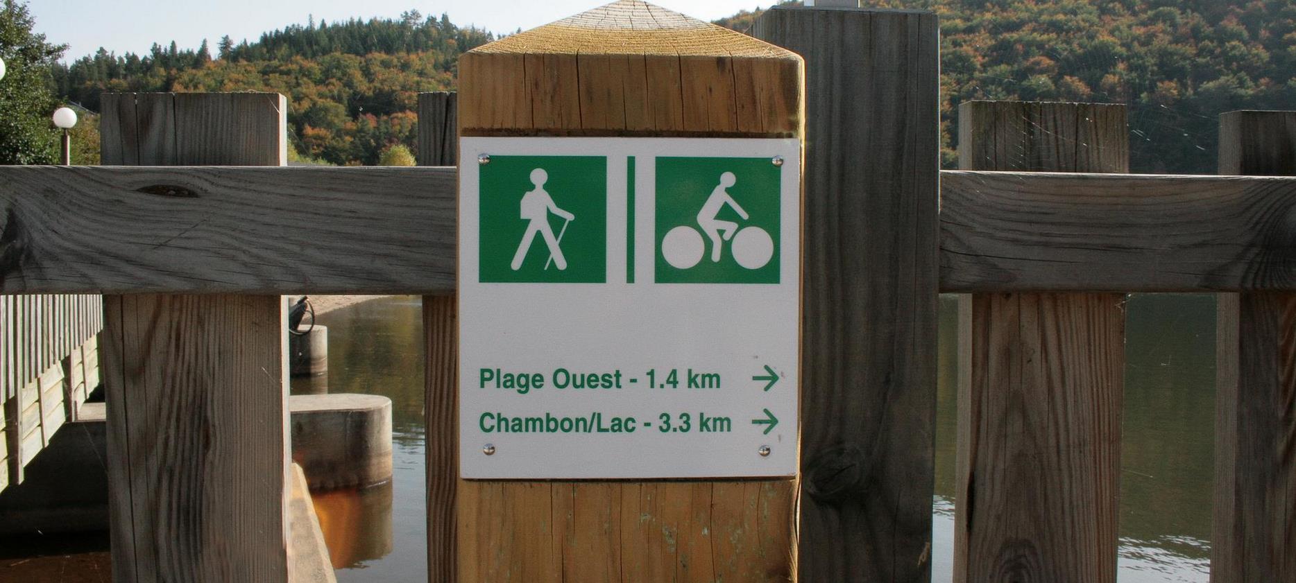 Le Lac Chambon, espaces réservés