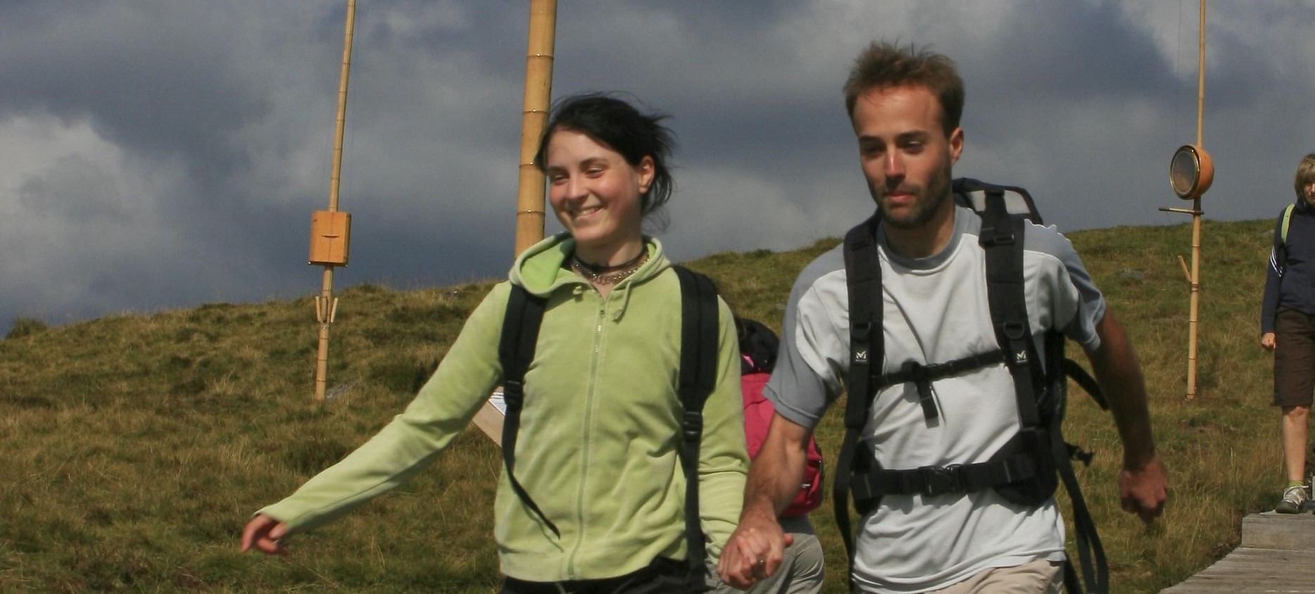 Super Besse - Couple de randonneur dans le massif du Mont Dore