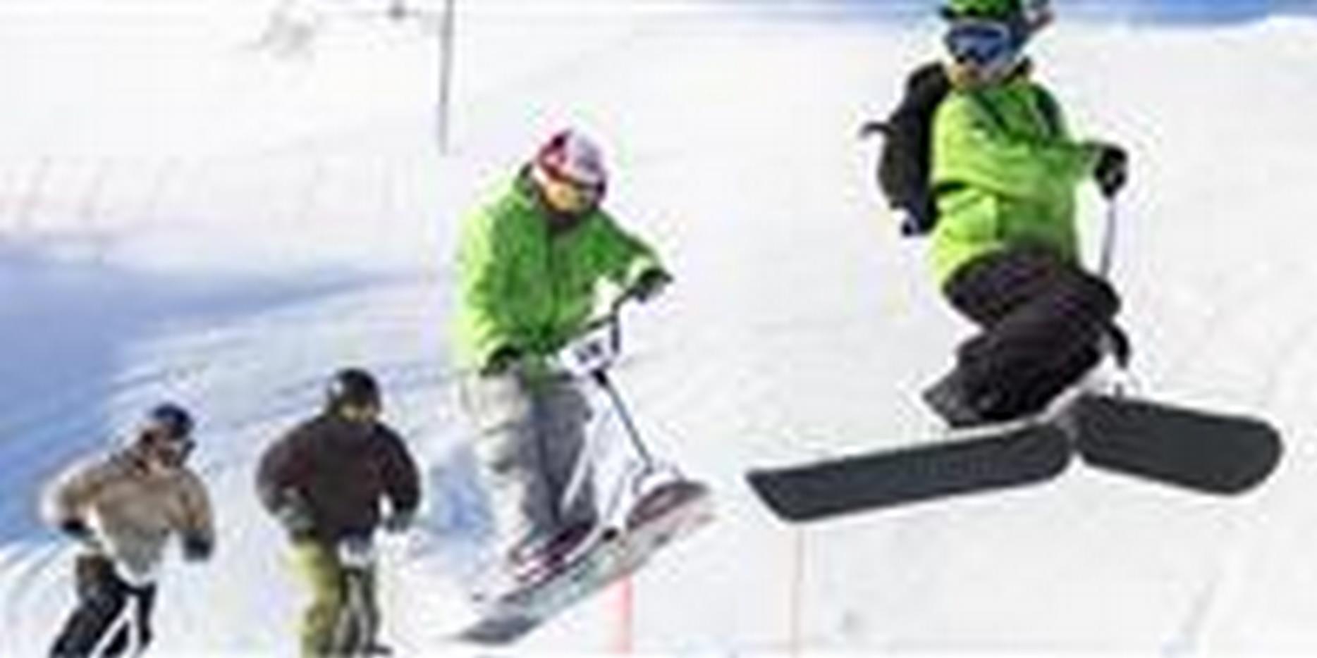 Le Chalet Cascade à Super Besse - initiation au snow scoot