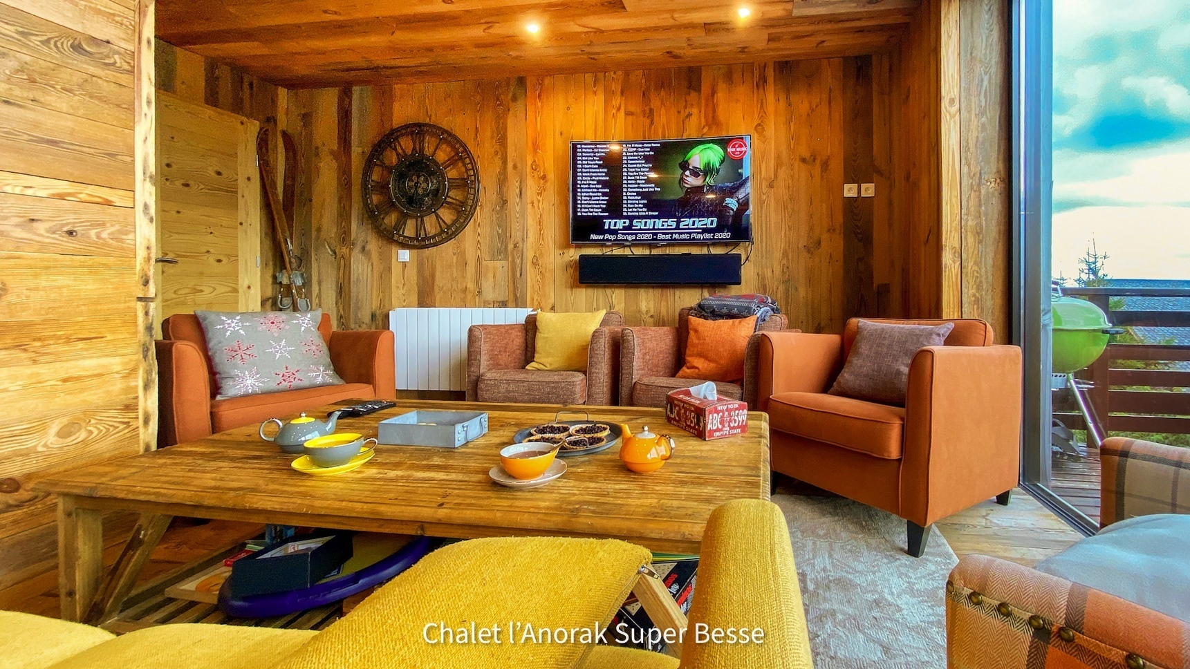 Chalet Cascade a Super Besse, le Salon du Chalet