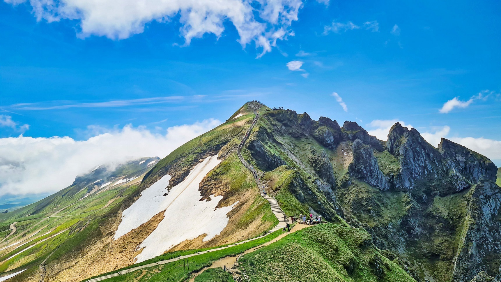 Puy de Sancy - Montée a la descente du téléphérique du Sancy