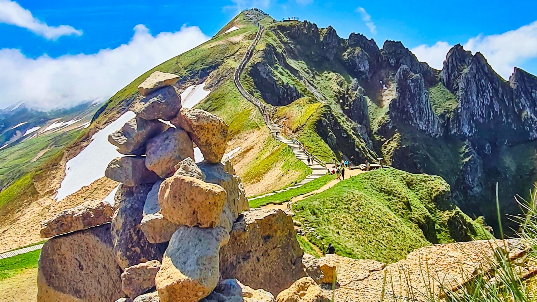 Puy de Sancy - Montée a la descente du téléphérique du Sancy
