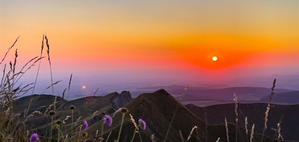 Super Besse coucher de soleil au sommet du Puy de Sancy