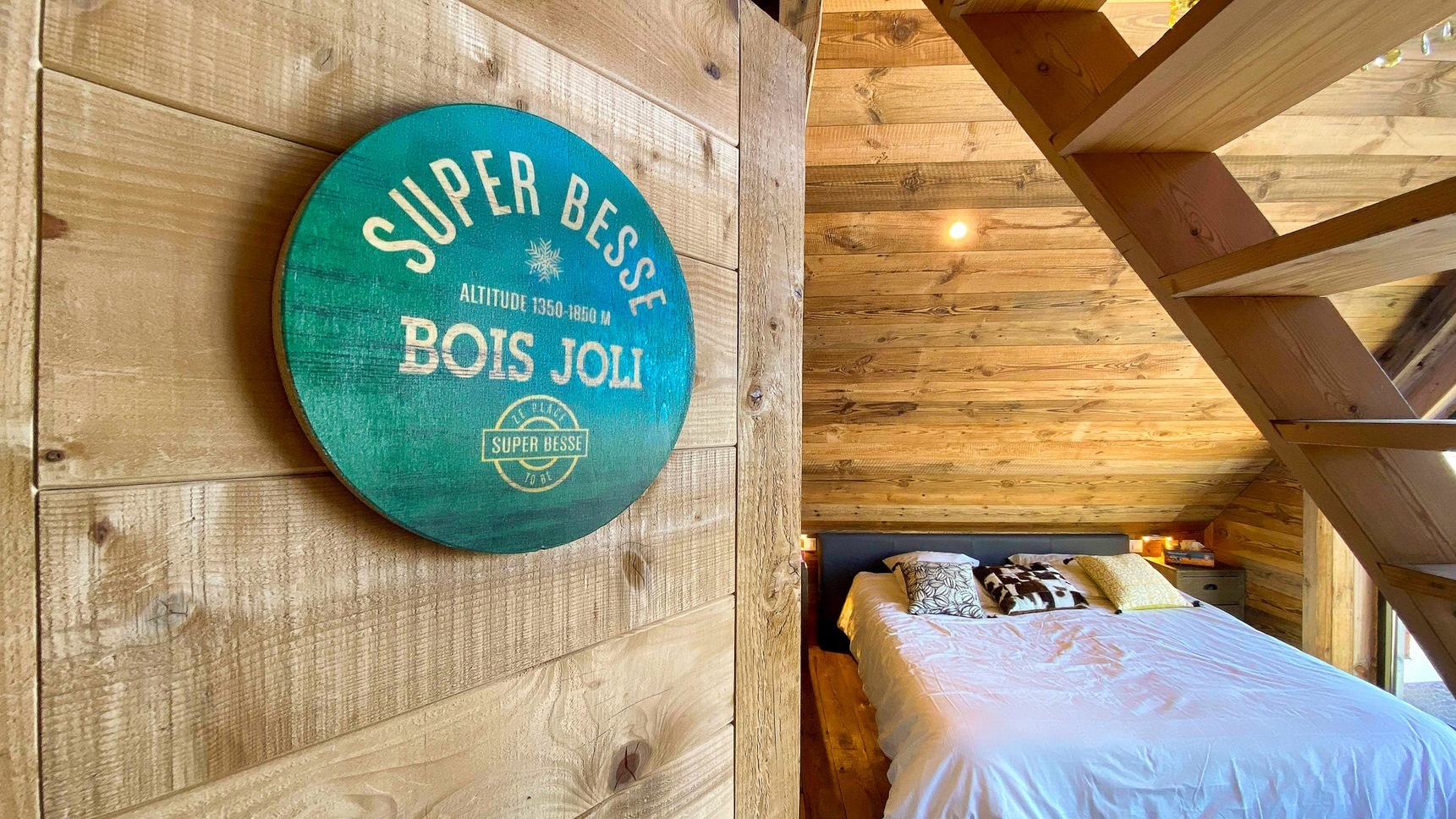 Chalet Super Besse dix personnes, la chambre Bois joli