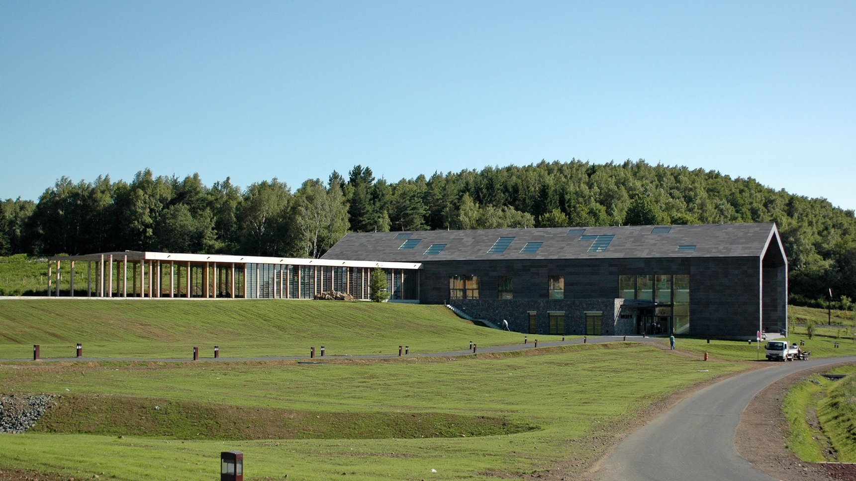 La gare d'en-bas du train panoramique du Puy de Dôme en Auvergne