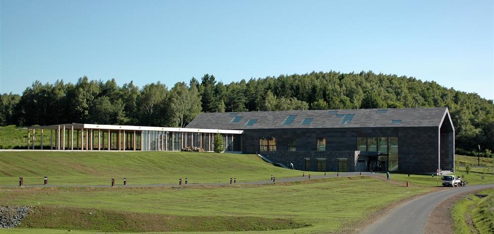 La gare d'en-bas du train panoramique du Puy de Dôme en Auvergne