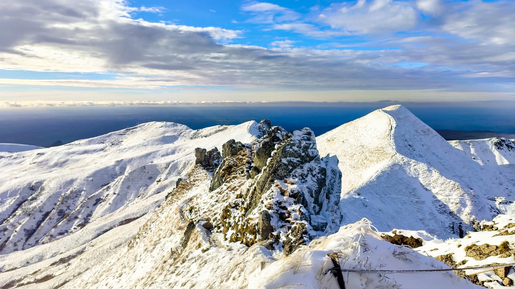 Massif du Sancy au premières neiges en novembre 2022