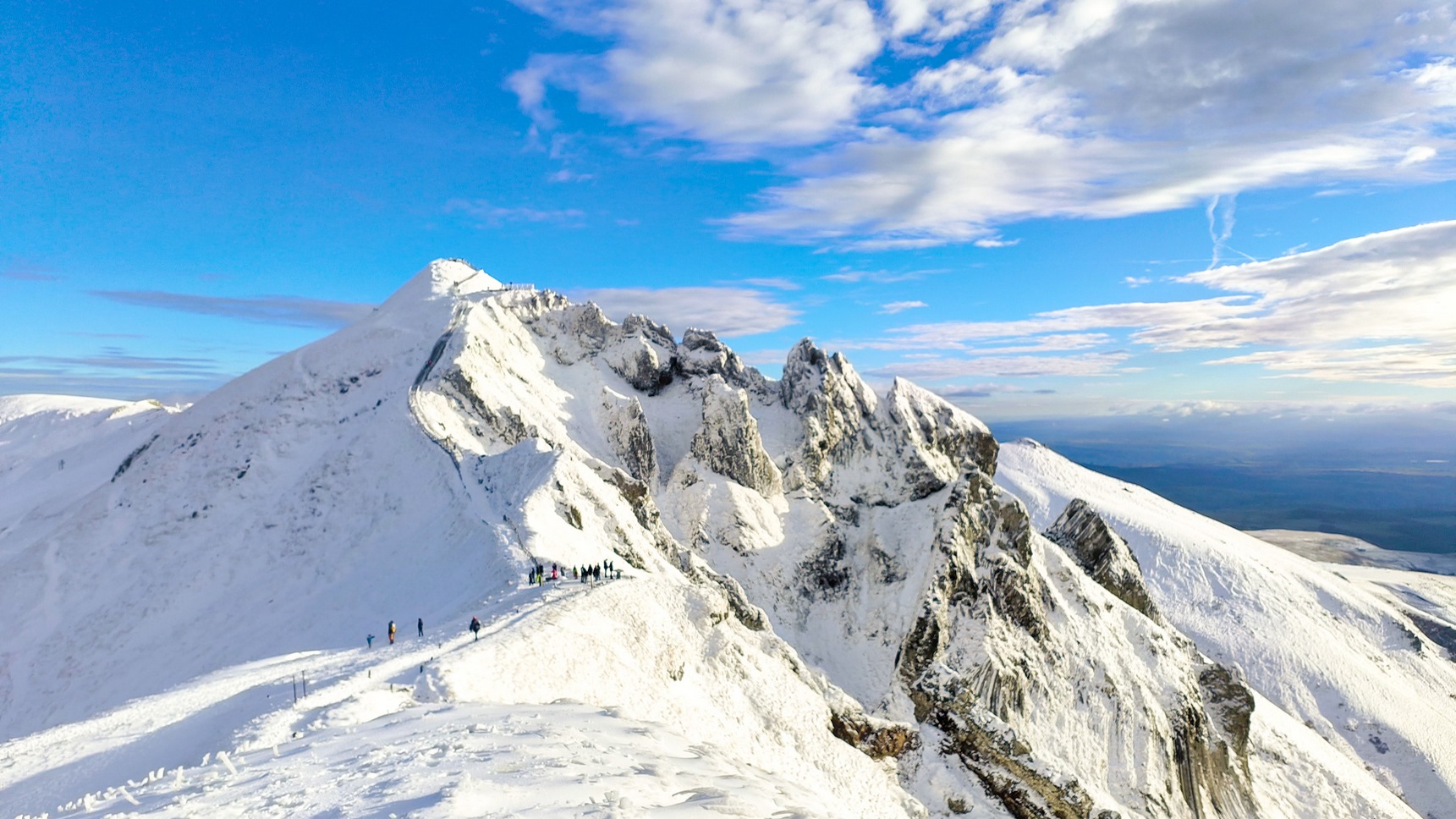Novembre 2002, premieres neiges sur le Puy de Sancy