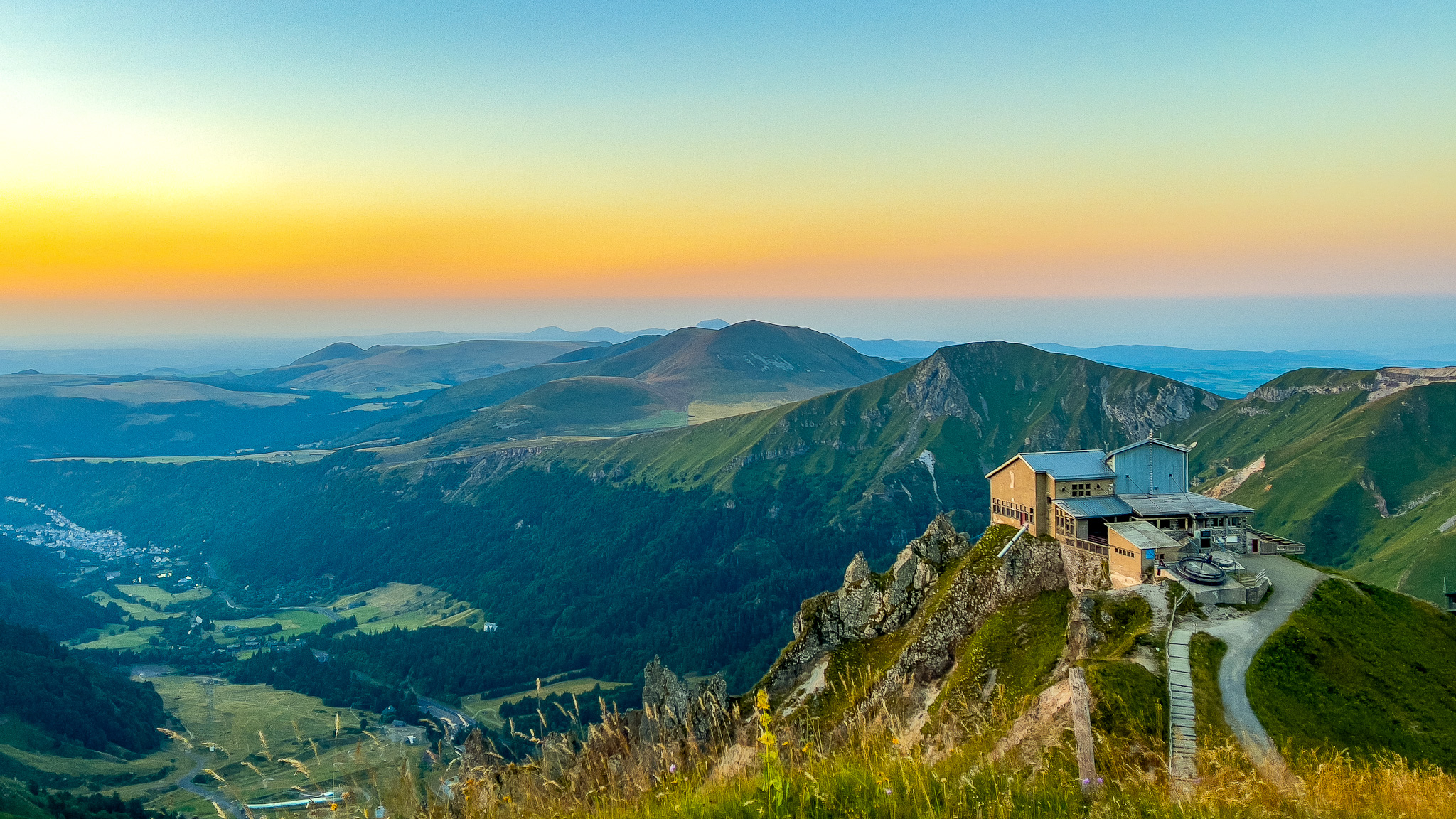 Telepherique du Sancy, coucher de soleil