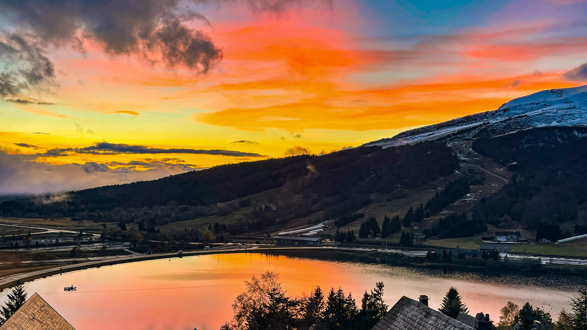 Chalet Cascade Super Besse - coucher de soleil