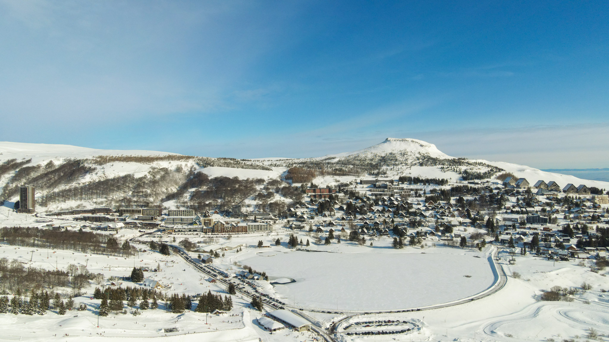 Station de Ski de Super Besse sous la neige
