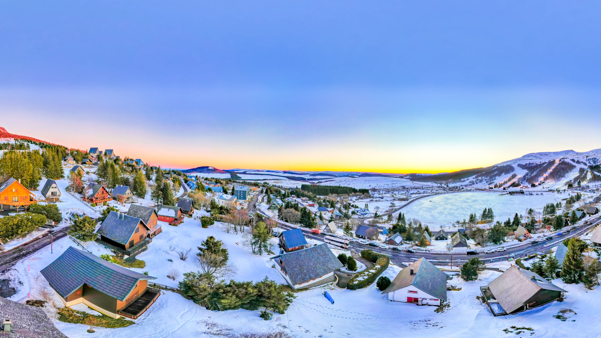 Coucher de soleil sur Super Besse