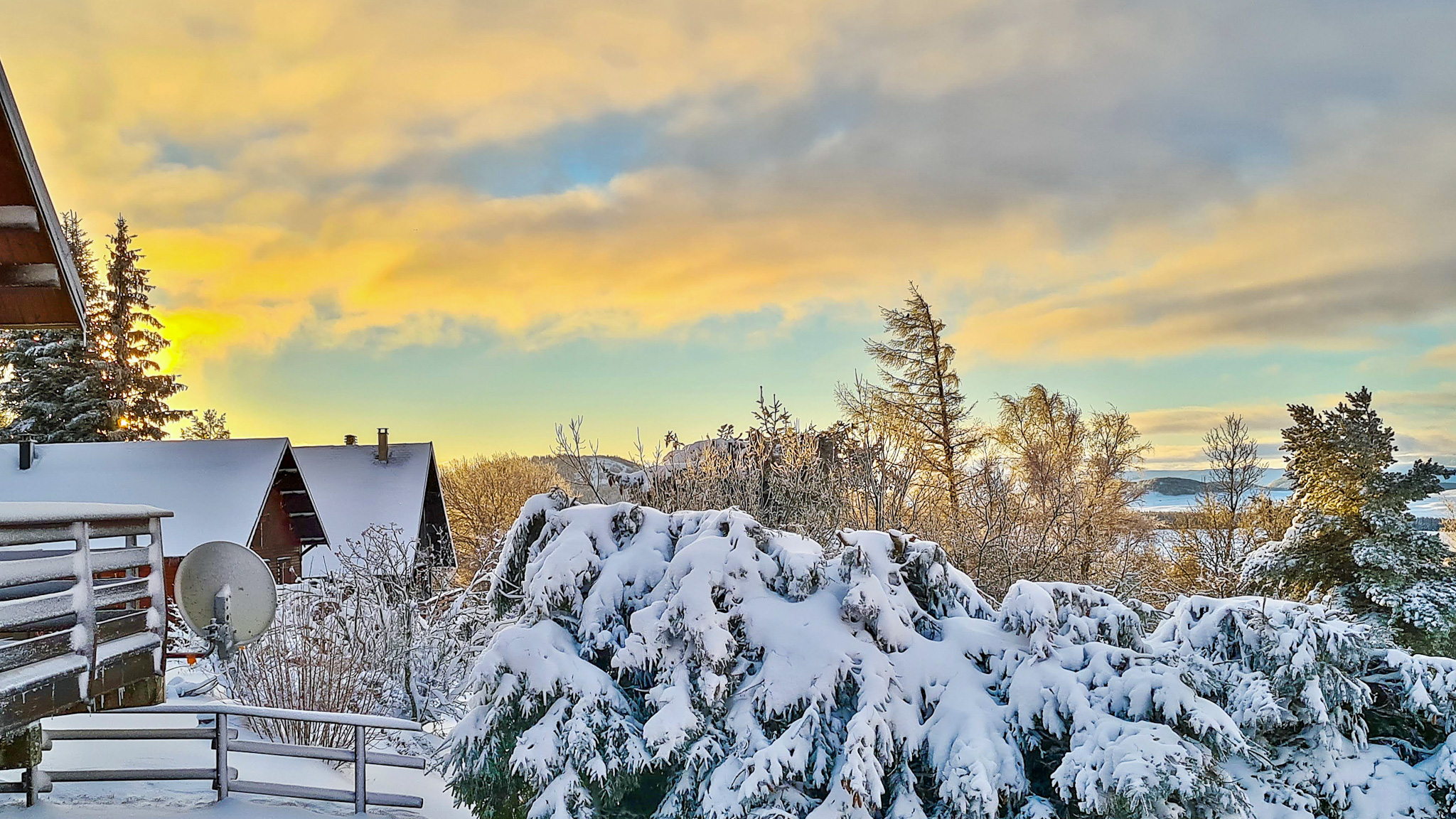 Super Besse, lever de soleil sur Super Besse