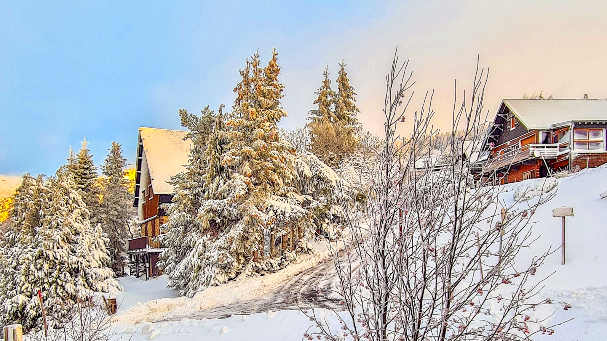 Super Besse, après une nuit de neige
