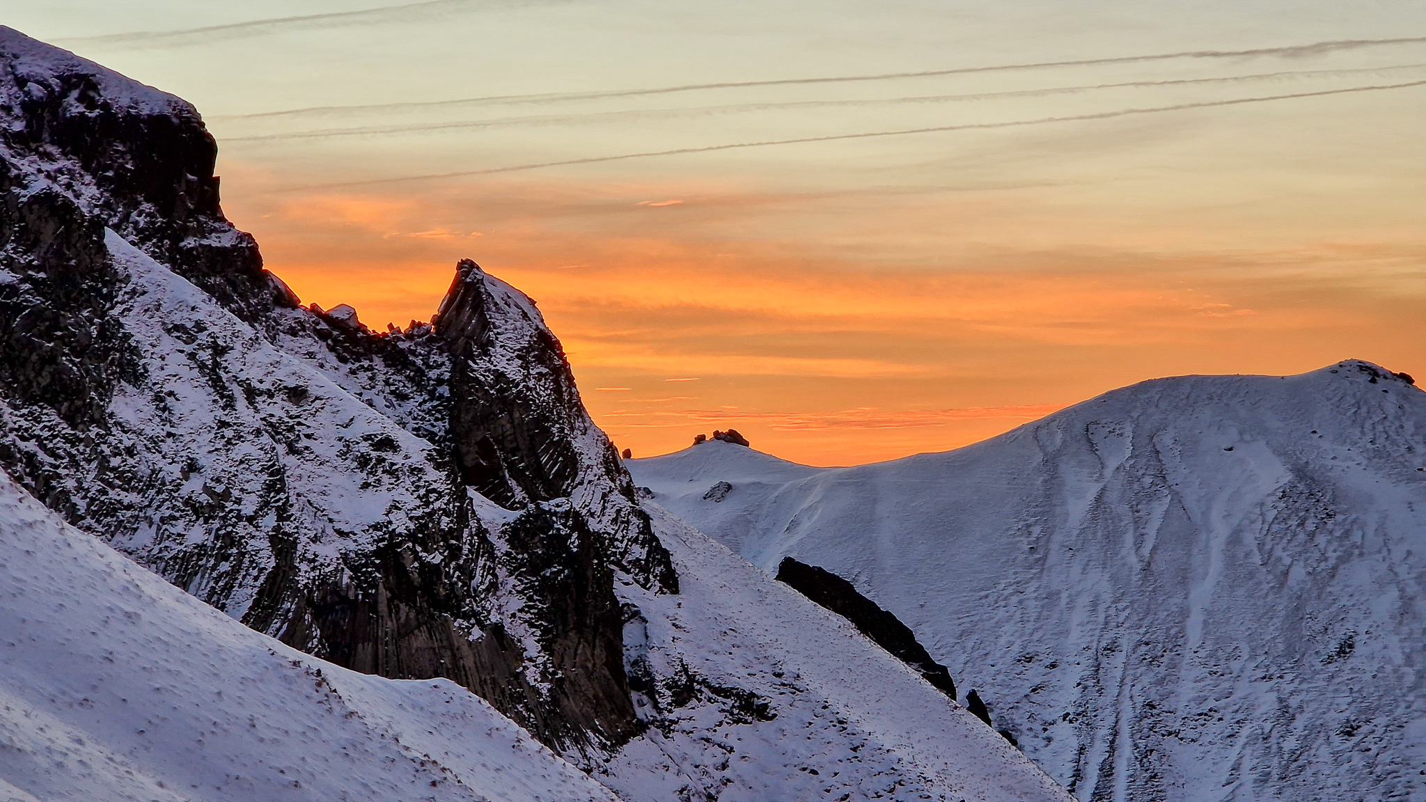 Super Besse, premières neiges dans le Massif du Sancy