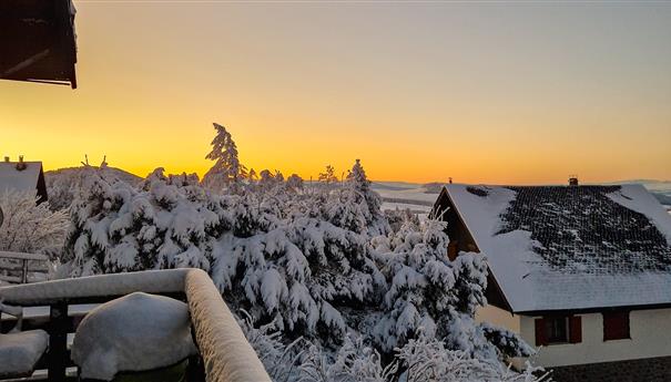 Lever de soleil à Super Besse, Chalet Cascade Super Besse