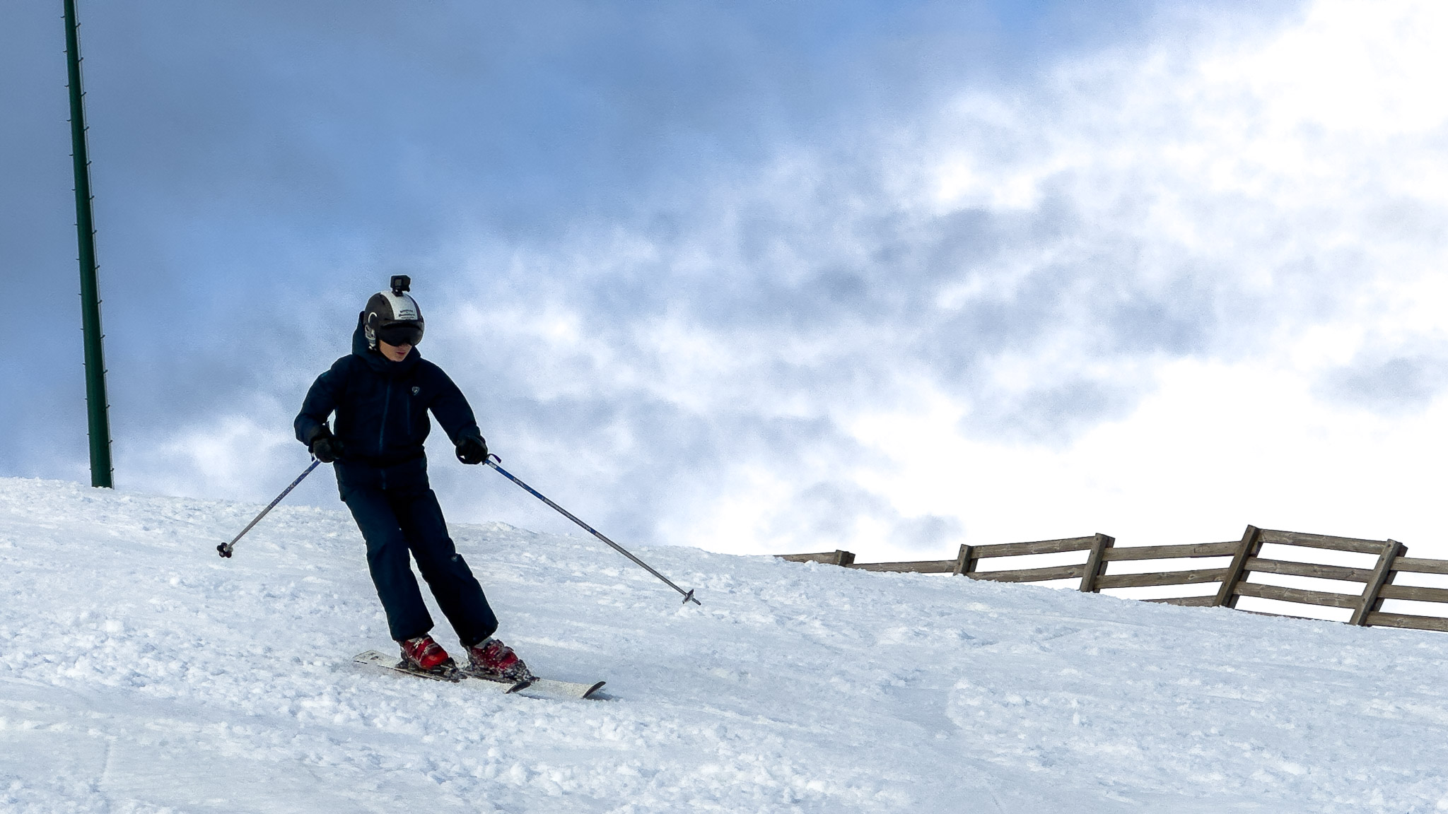 Super Besse , descente de la piste Rouge René Chibret