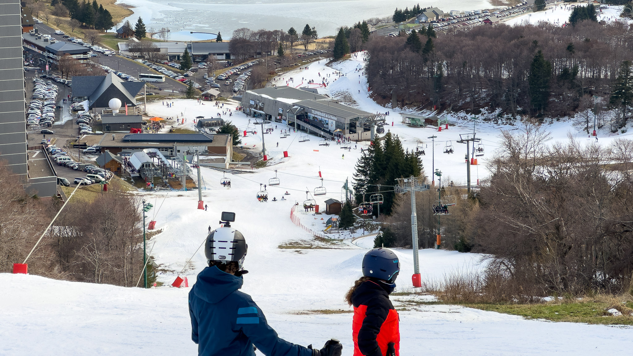 Super Besse, le piste Rene chibret , piste rouge à Super Besse