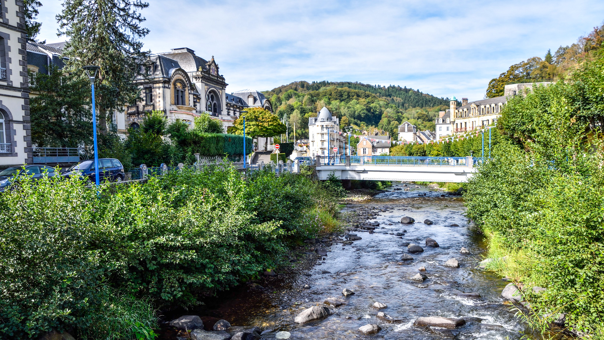 La Bourboule , France -September 22, 2016: Visit La Bourboule in Auvergne, France