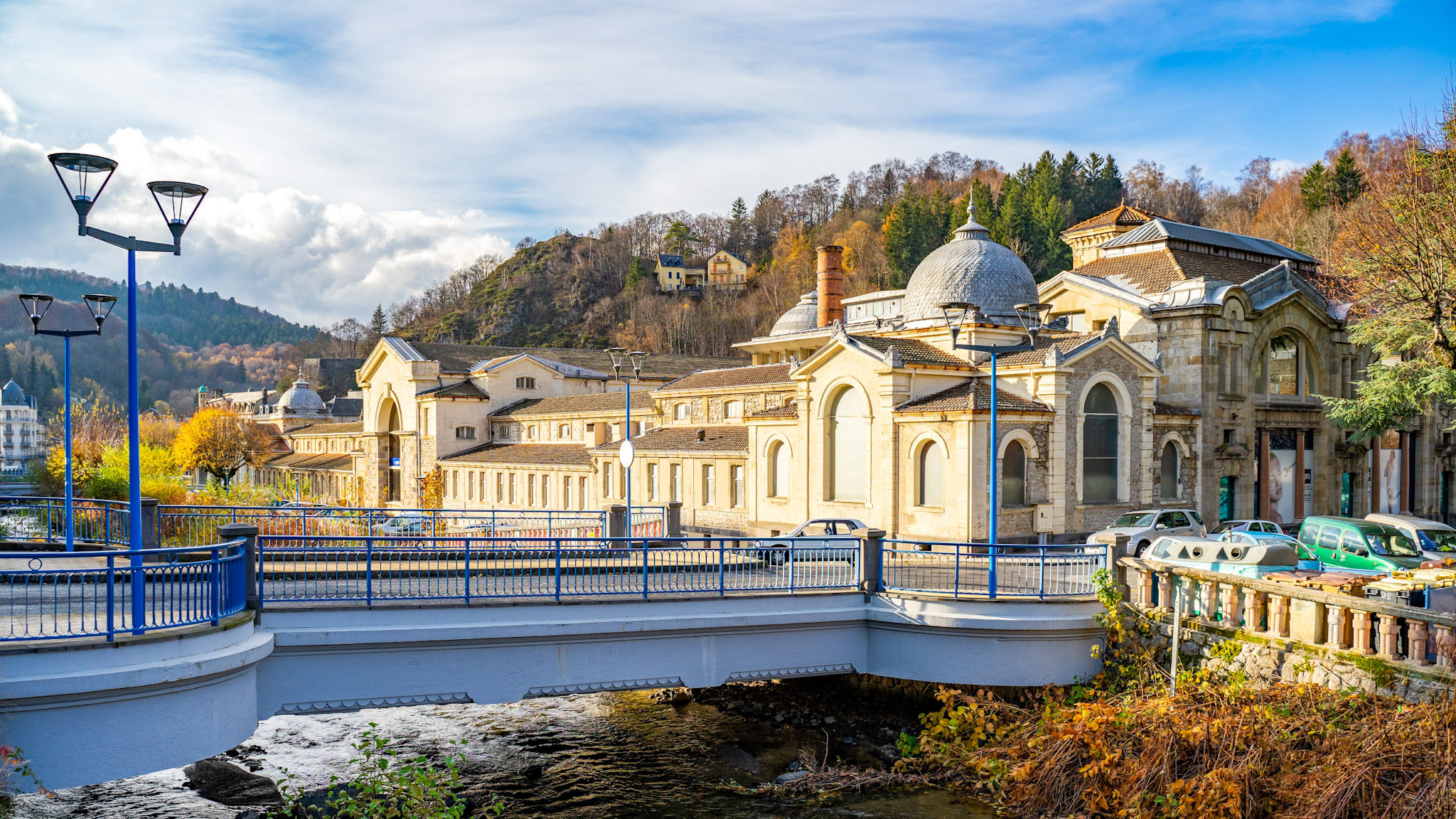 La Bourboule, les Thermes de la Bourboule en Automne