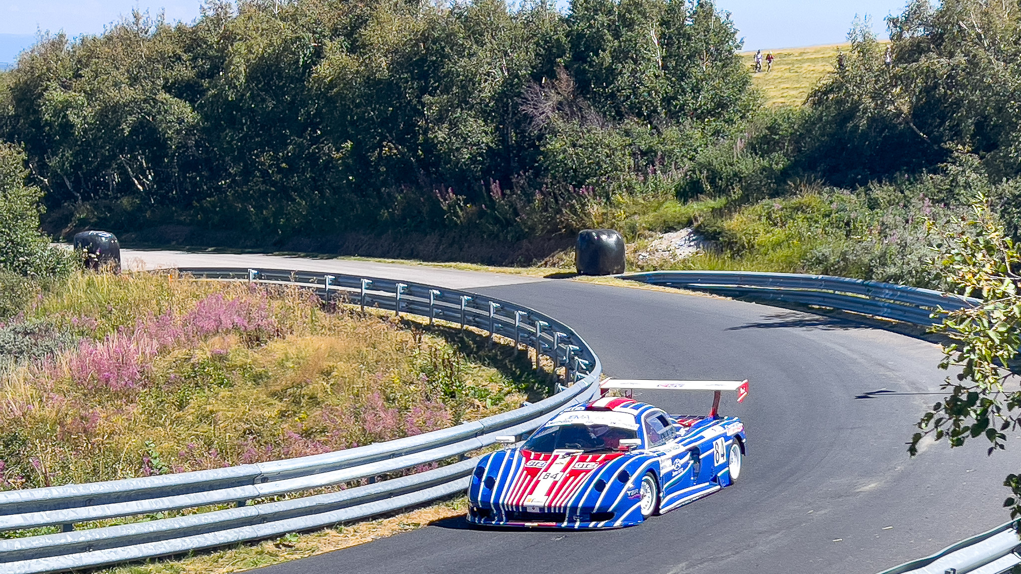 Course de Côte du Mont Dore, les courbes..