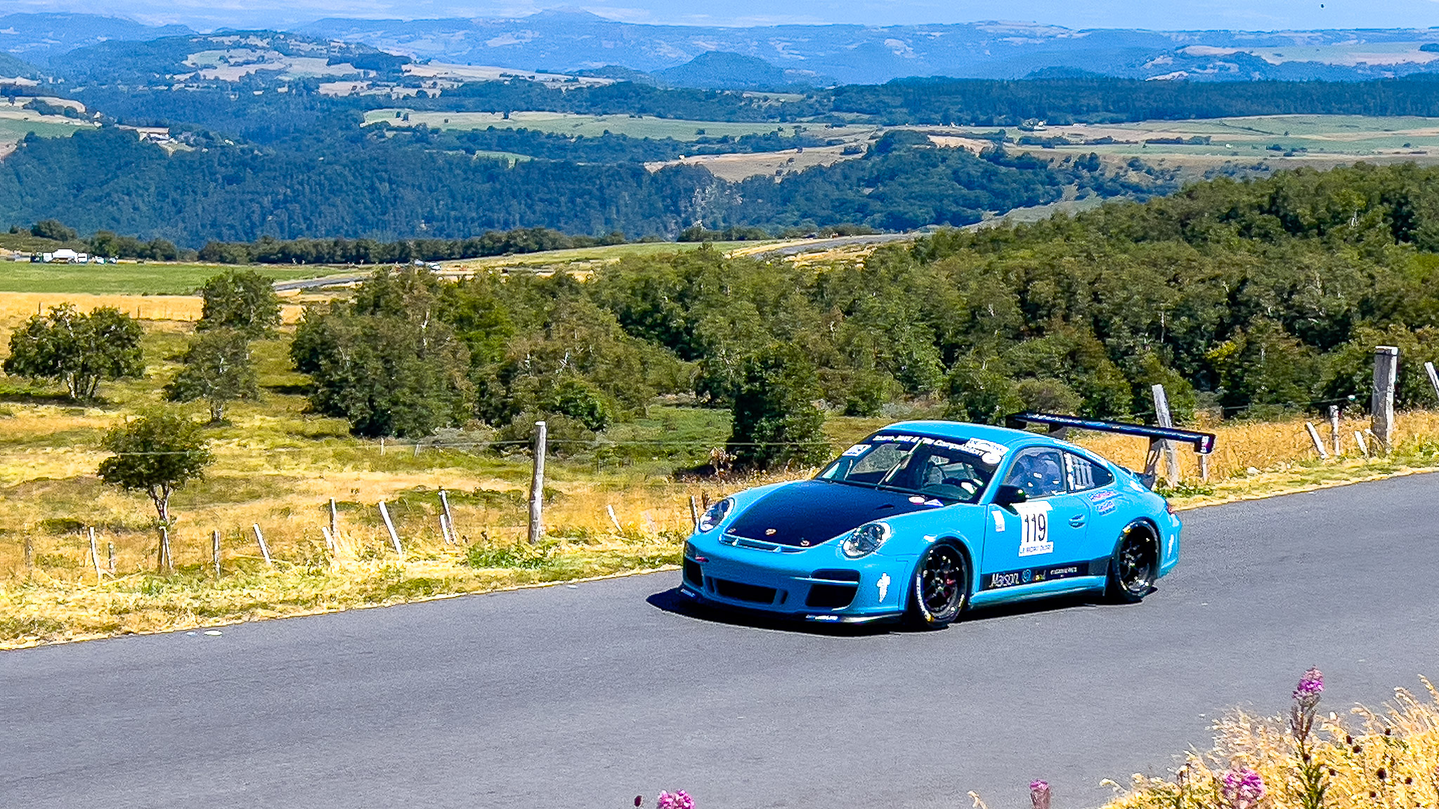 Course de Côte du Mont Dore, dans la chaleur du mois d'Aout
