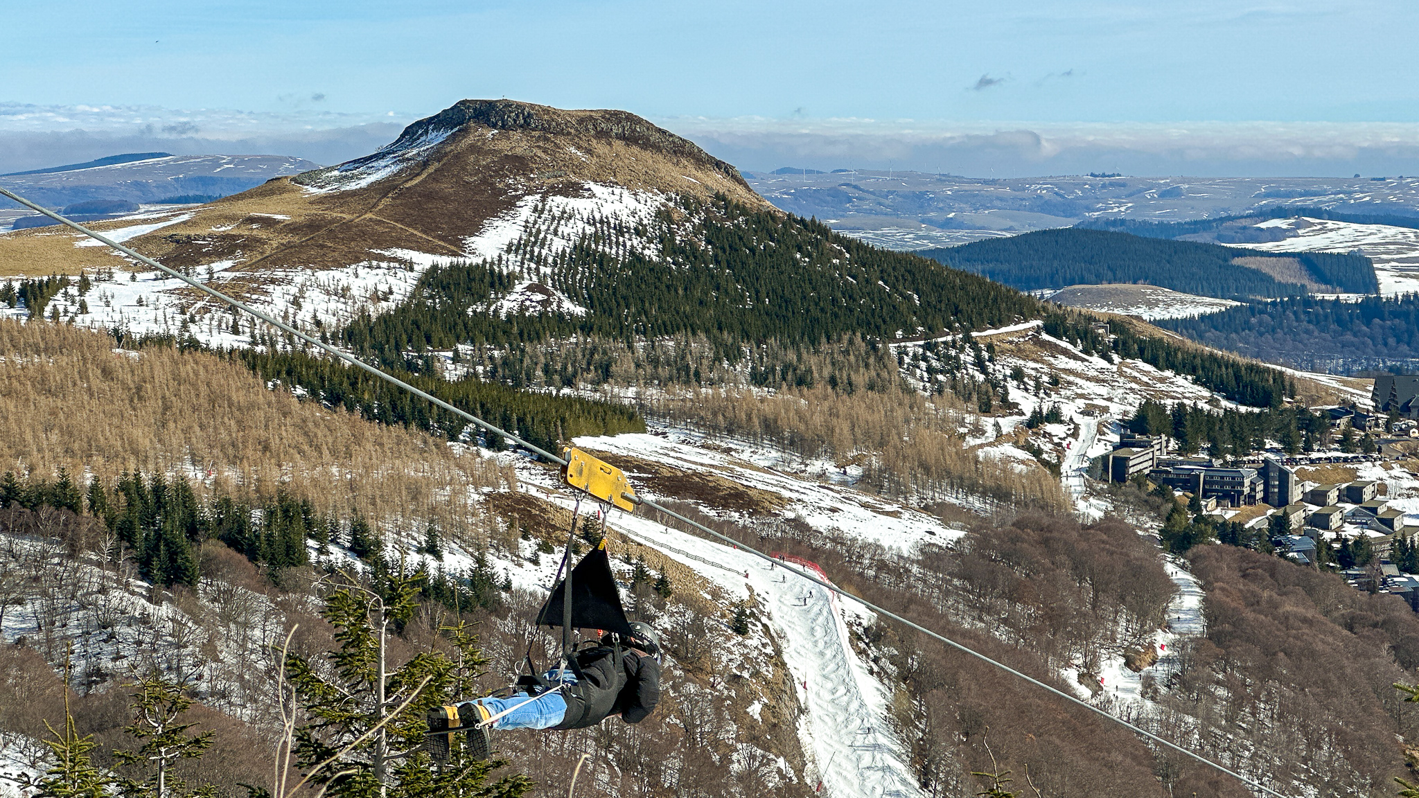 Tyrolienne Super Besse, Lancé à pleine vitesse