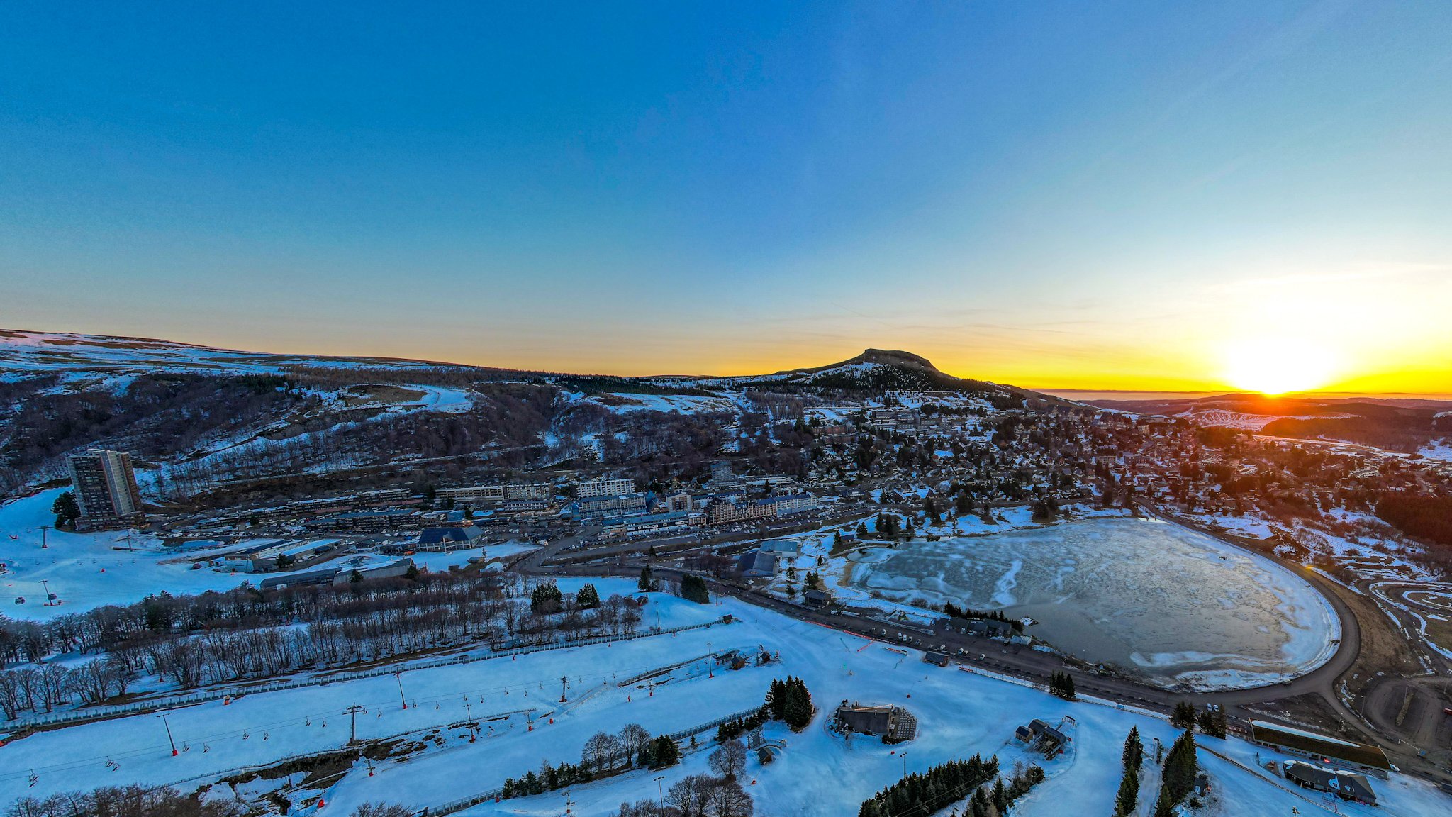 Super Besse, Lever de soleil à Super Besse