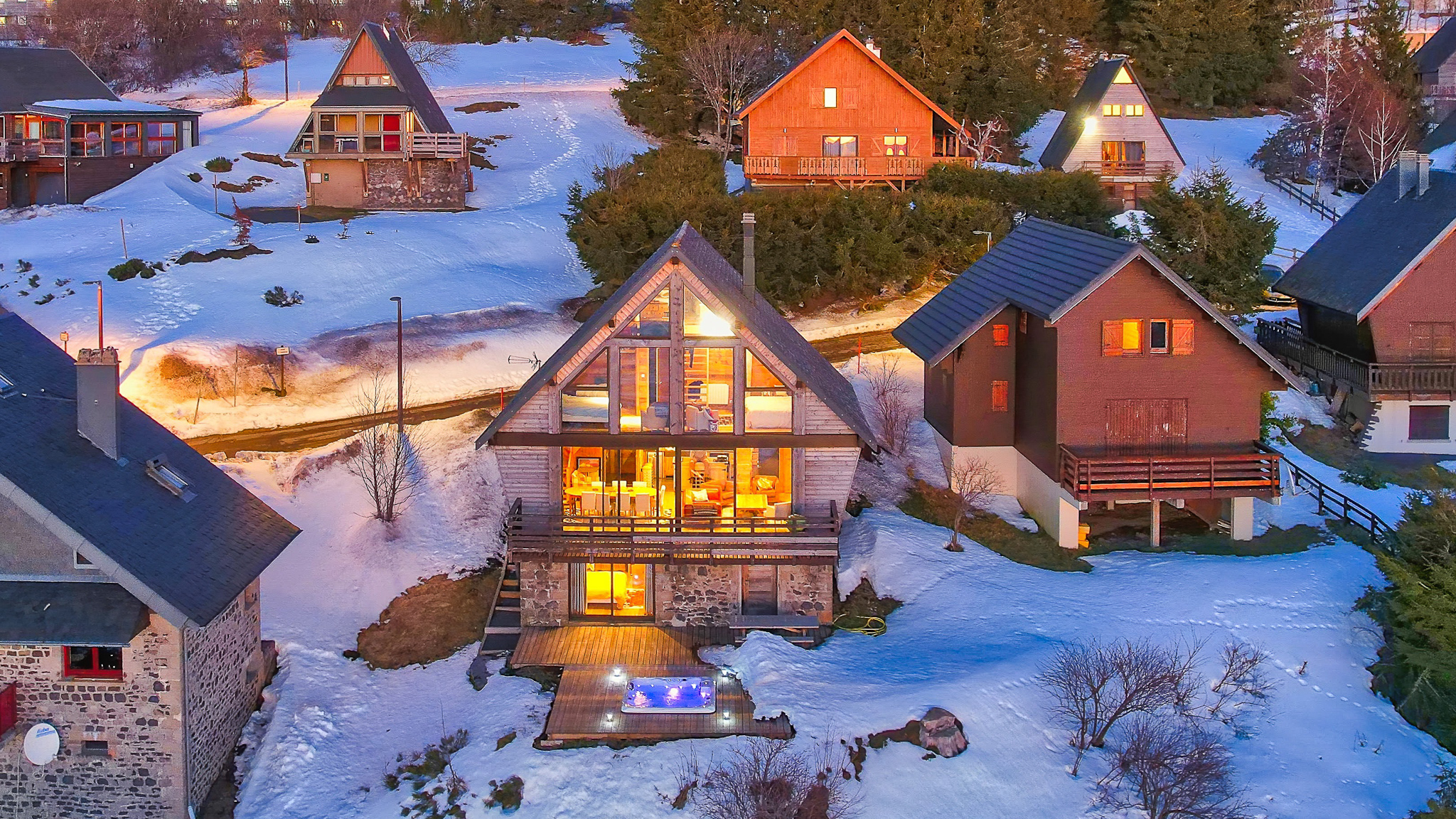 Chalet à Super Besse avec Spa
