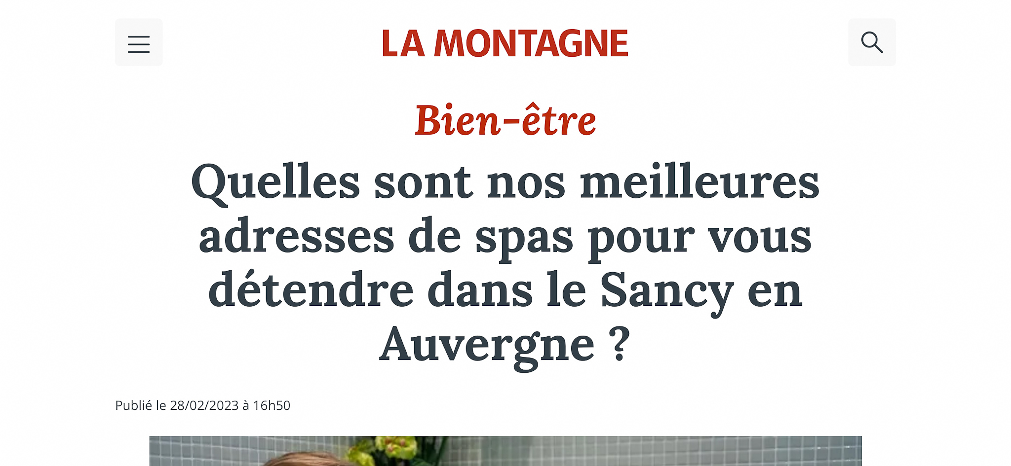 La Montagne - Quelles sont les Meilleures Adresses de Spas dans le Sancy en Auvergne