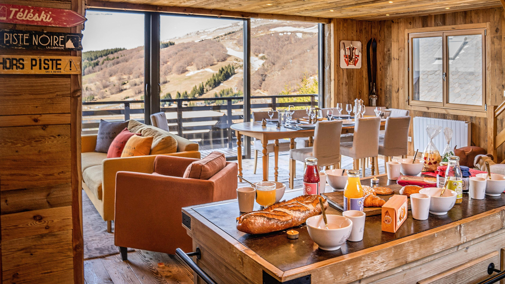 Chalet Cascade Super Besse, petit déjeuner