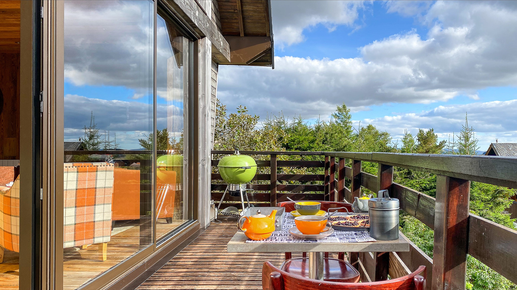Chalet Cascade Super Besse, le balcon espace de détente