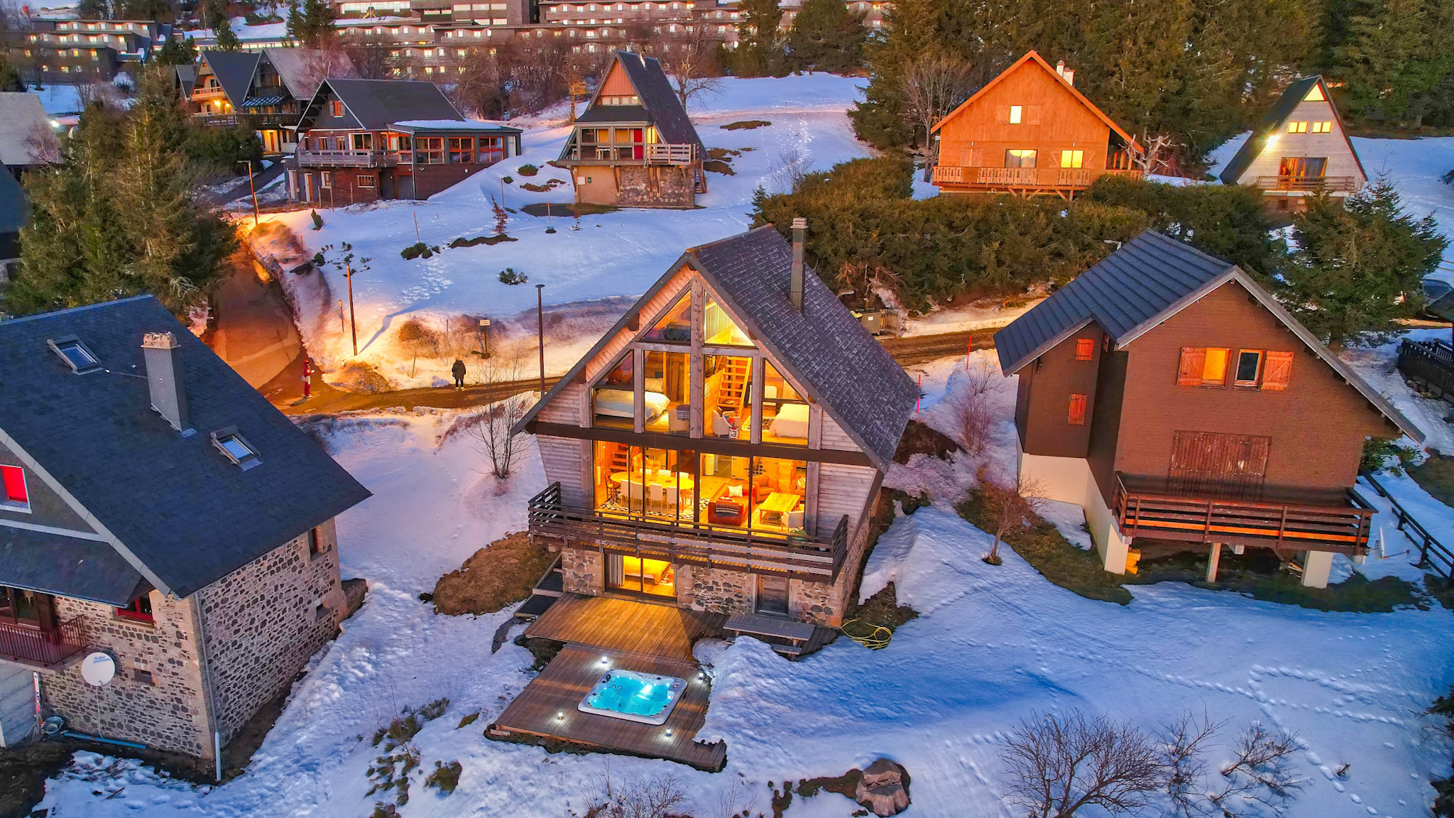 Chalet Cascade Super Besse, chalet avec Spa à Super Besse