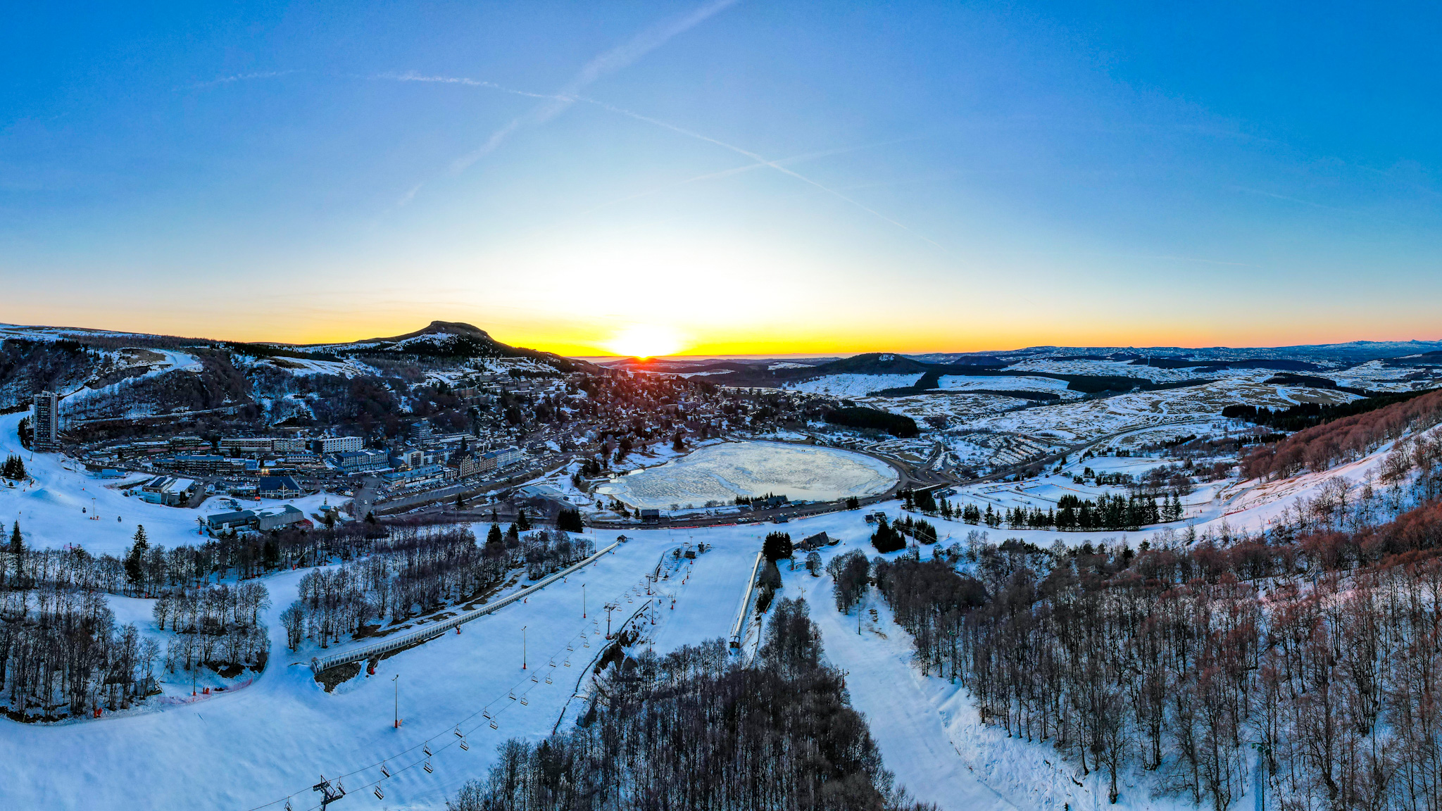 Lever de soleil sur le Massif Central