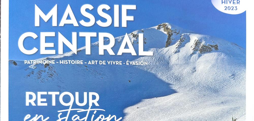 Revue Massif Central, article sur le Chalet Cascade, numéro hiver 2023