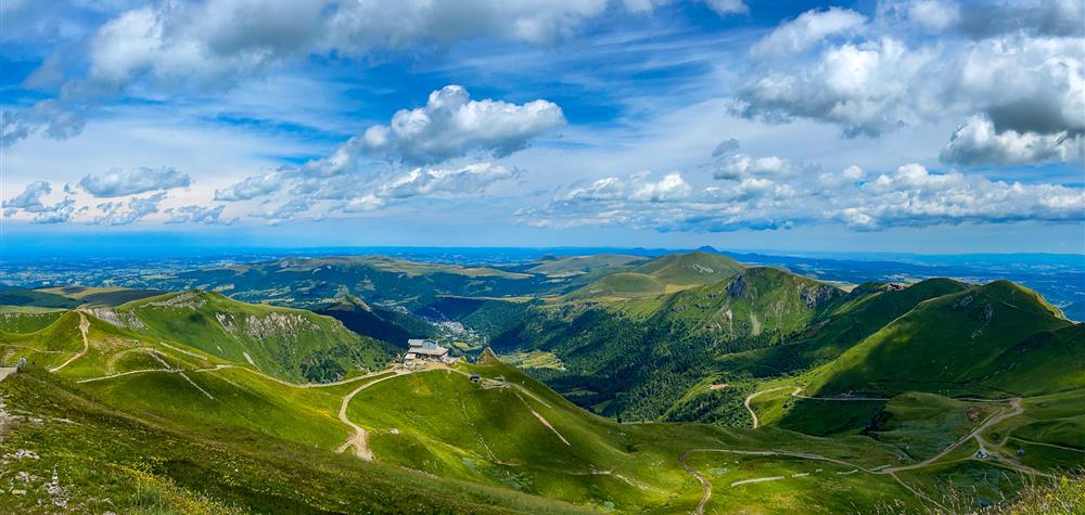 La Vallée de la Dordogne sur les pentes du Sancy