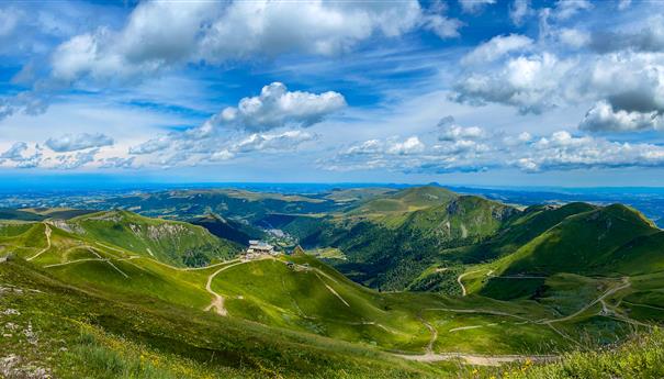 La Vallée de la Dordogne sur les pentes du Sancy