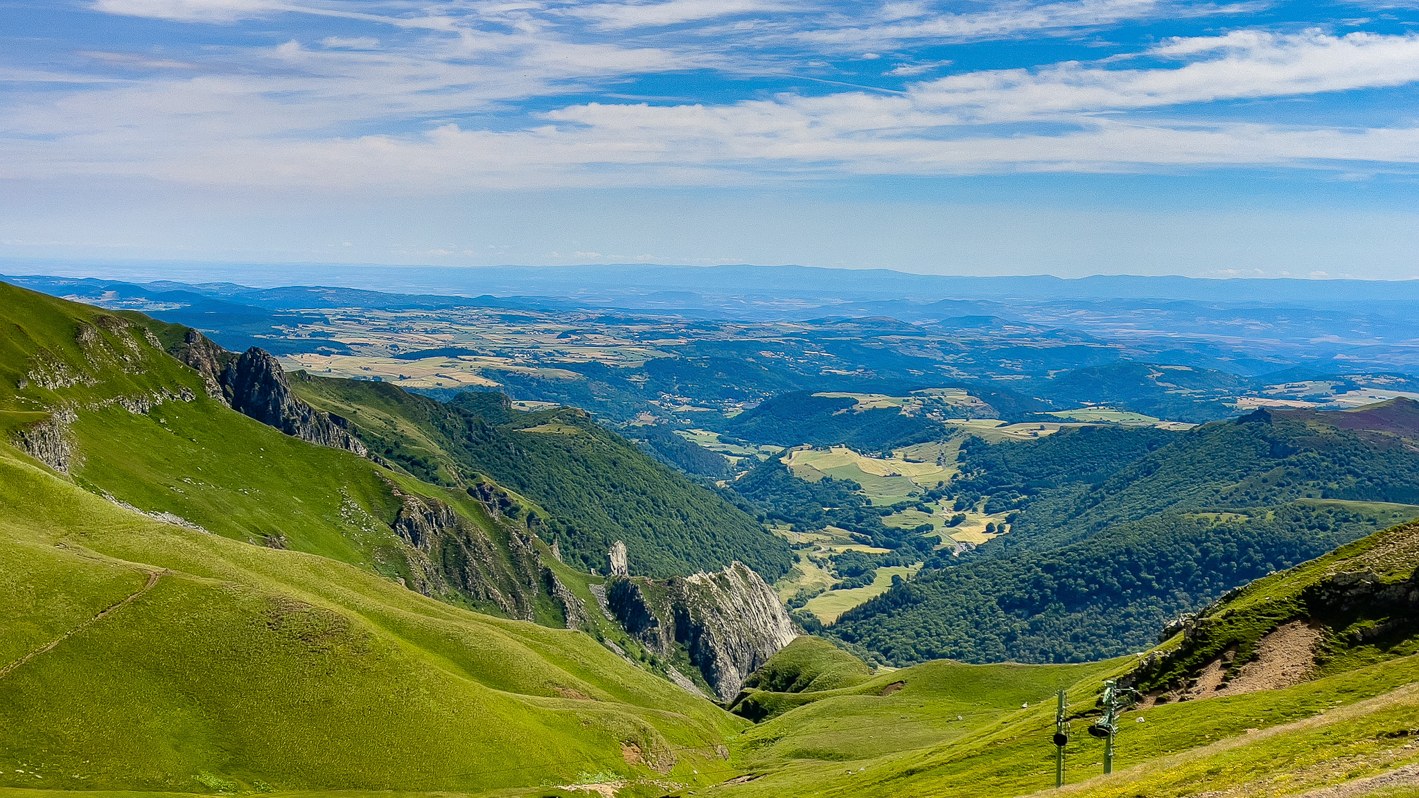 La Vallée de Chaudefour depuis le Col de la Cabane