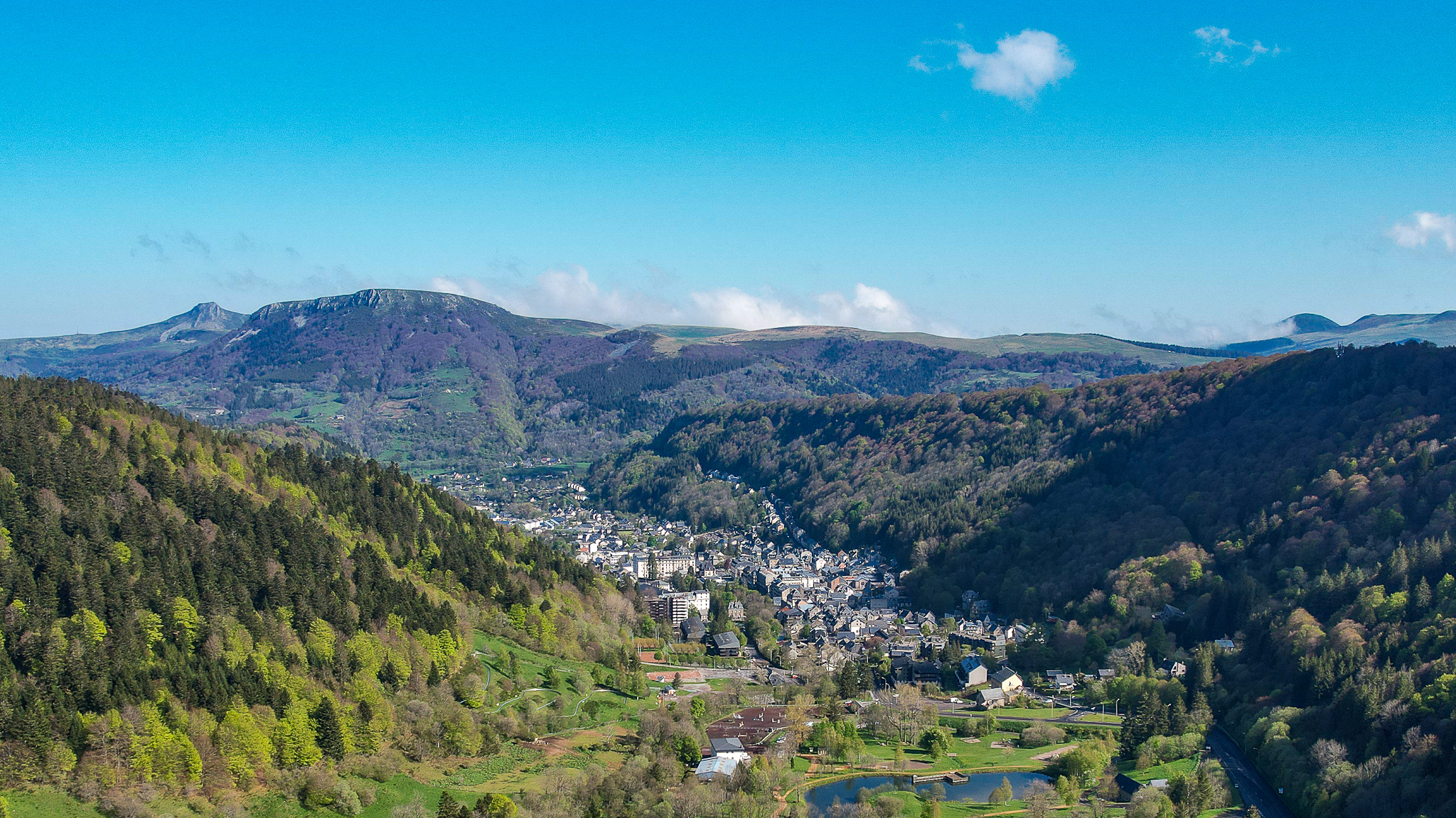 Le Mont Dore, panorama sur la Vallée de la Dordogne