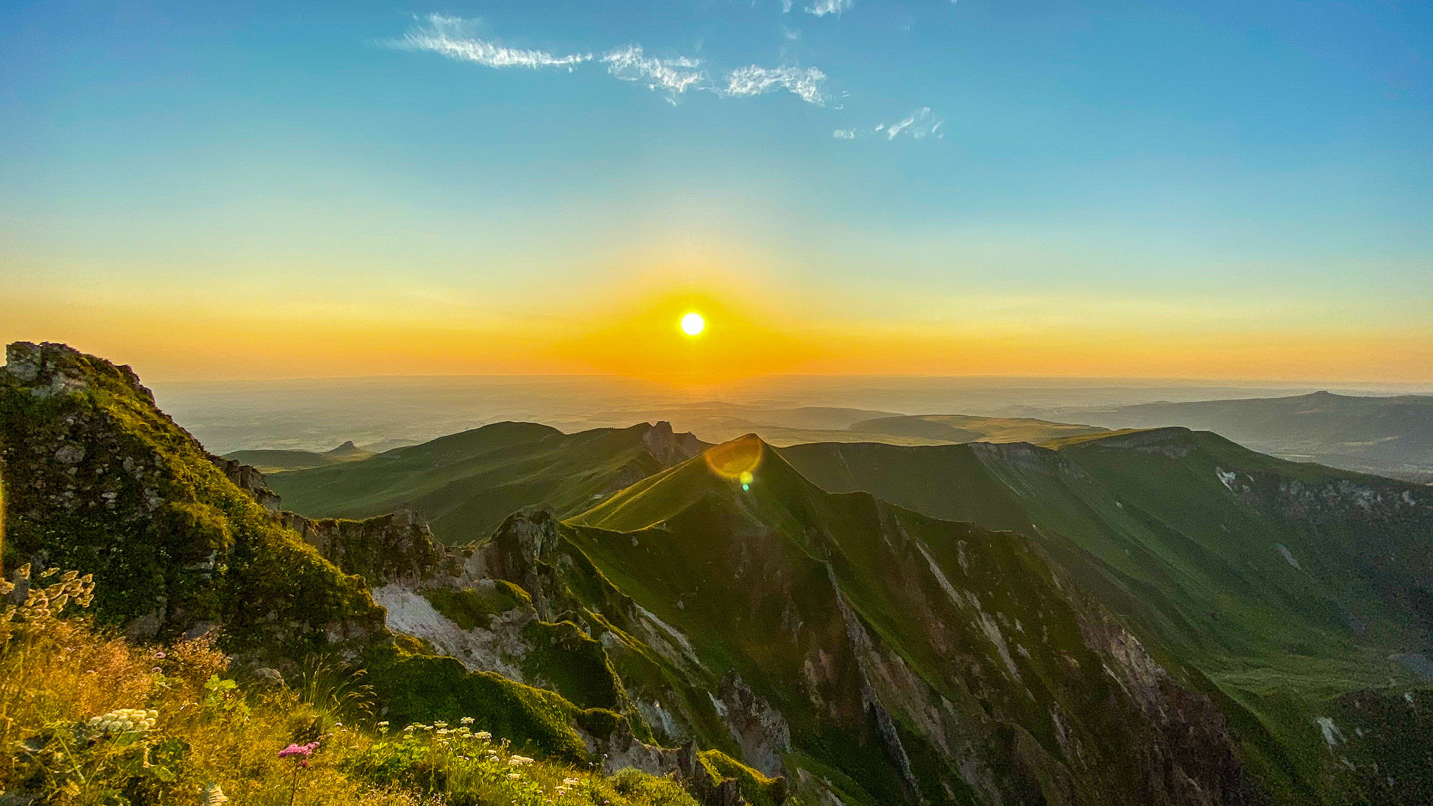 Coucher de soleil au sommet du Puy de Sancy