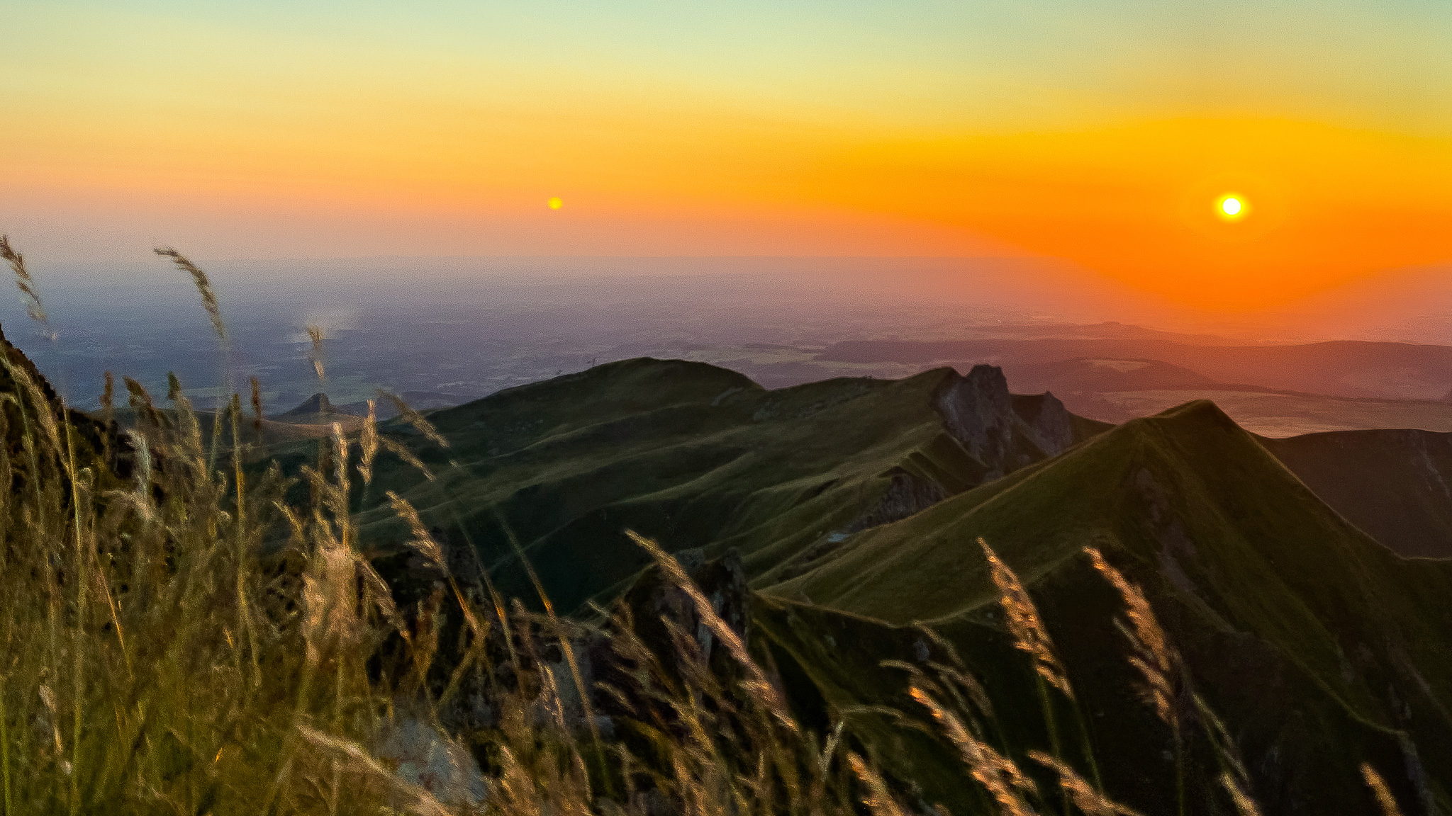 Coucher de soleil sur la Vallée de la Fontaine Salée