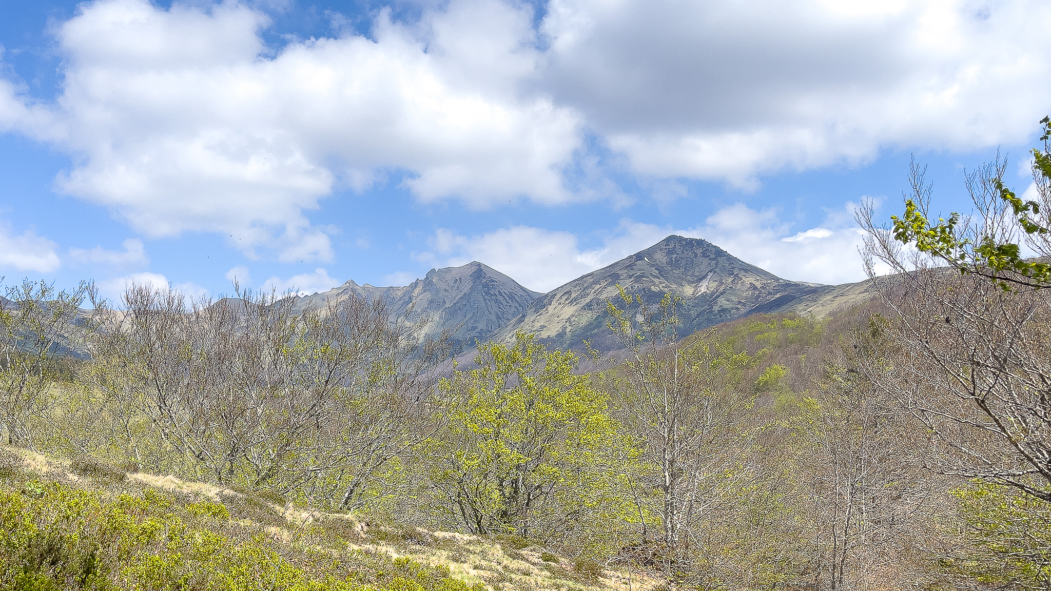 La Fontaine Salée et les sommets du Massif du Sancy