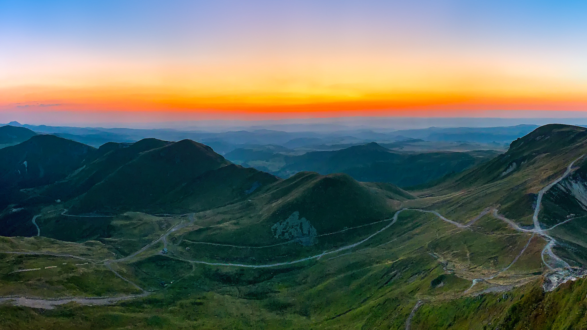 Puy de Sancy, lever de soleil au sommet du Puy de Sancy