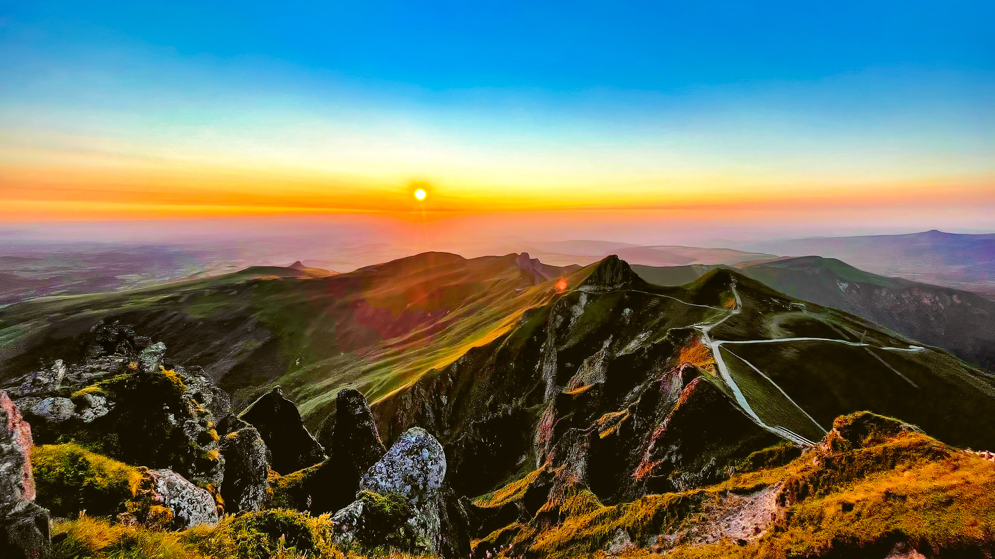 Puy de Sancy, par une belle soirée d'été sur les Crêtes du Sancy